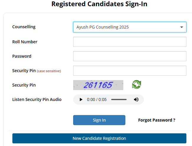 Steps to Apply for AIAPGET Round 2 Counselling 2025